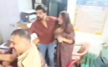 ठाण्यातील शिंदे गटाच्या यूट्यूबर ‘भाई’ला महिलांचा पोलीस ठाण्यात चोप
