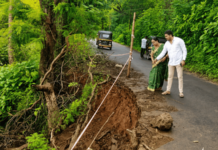 खोपोलीतील काजूवाडीचा रस्ता बनला डेंजर झोन, वाहने दरीत कोसळण्याचा धोका