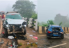 Ratnagiri News – राजापूर पोलीस ठाणे हद्दीत वाकेड ब्रिजवर भीषण अपघात; दोन जण जखमी, वाहतूक सुरळीत