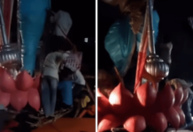 कलंडणारी गणेशमूर्ती मुस्लिम बांधवानी सावरली, मुंब्र्यात भुलेश्वरची पुनरावृत्ती टळली