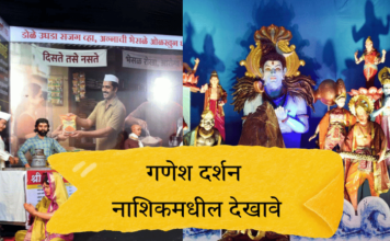 Photo – गणेश दर्शन… पाहा नाशिकचे देखावे