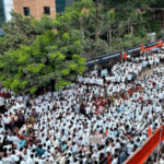 वीज, पाणी, दुष्काळप्रश्नी सरकारला घेरले; बैलगाड्या, ट्रॅक्टरसह संगमनेरमध्ये प्रचंड मोर्चा