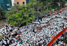 वीज, पाणी, दुष्काळप्रश्नी सरकारला घेरले; बैलगाड्या, ट्रॅक्टरसह संगमनेरमध्ये प्रचंड मोर्चा