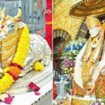 आग्र्याच्या साईभक्ताकडून साईचरणी कोट्यवधीचे दान; 54 किलो चांदीचा नंदी, बेस, सोन्याचे शिंग-बिंदी अर्पण