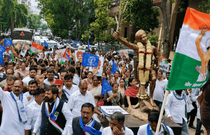 thane tribal protest