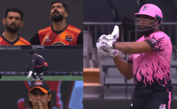 चेंडू थेट सीमारेषेबाहेर! कॅनडाच्या लीगमध्ये गोलंदाजाचा अजब पराक्रम, पोलार्डही पाहत राहिला; पाहा Video