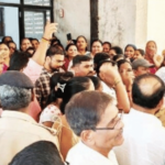 कळंबोलीत पाणी पेटले; महिलांची सिडकोवर धडक; शिवसेनेच्या नेतृत्वाखाली आंदोलन
