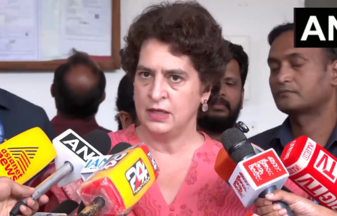 Priyanka Gandhi on protest