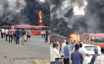 Sion Bus Depot Fire – शीवमधील आणिक बस आगारात अग्नीतांडव, 10 बसेस जळून खाक