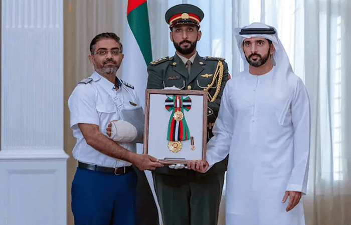 कॅप्टन स्मित मच्छार यांचा UAE कडून विशेष सन्मान; दुबईच्या राजाच्या हस्ते दिला पुरस्कार