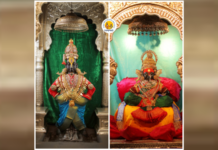 नवरात्र महोत्सव- सहावी माळ; श्री विठ्ठलास अलंकार, रूक्मिणी मातेस पारंपरिक कमलादेवी पोषाखासह अलंकार परिधान