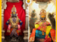 नवरात्र महोत्सव – चौथी माळ; श्री विठ्ठलास अलंकार, रुक्मिणी मातेस पारंपरिक सरस्वती माता पोषाखासह अलंकार परिधान
